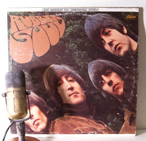The Beatles Rubber Soul Vinyl Record Album 1960s