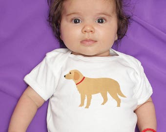 Baby Clothes, Golden Retriever baby bodysuit, baby boy clothes, baby girl clothes, baby gift