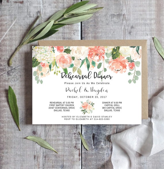 Wedding Rehearsal Dinner Invitations Printed Rustic Wedding Rehearsal Dinner Invitations Printed Rustic