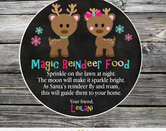 Reindeer Food Tags 