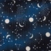 Kokka Japanese double gauze constellation fabric - Trefle - 1/2 YD