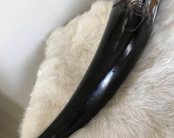 Viking Drinking Horn Thor's Hammer