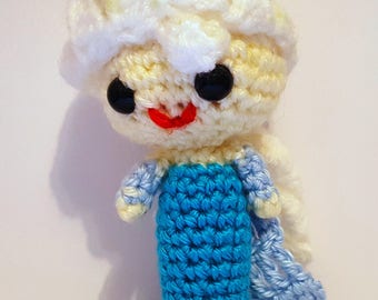 Elsa Frozen Princess Pal. Amigurumi Doll. Princess Pals. Disney Princess Crochet. Crochet Doll. Plush Toy. Disney Princess. Let it go. Olaf.