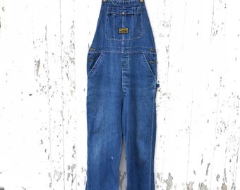 Vintage Denim Overalls Sz S Washington Dee Cee USA Salopette