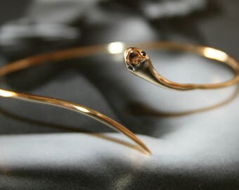 Snake bracelet sterling silver, snake cuff fashion bracelet, silver 925