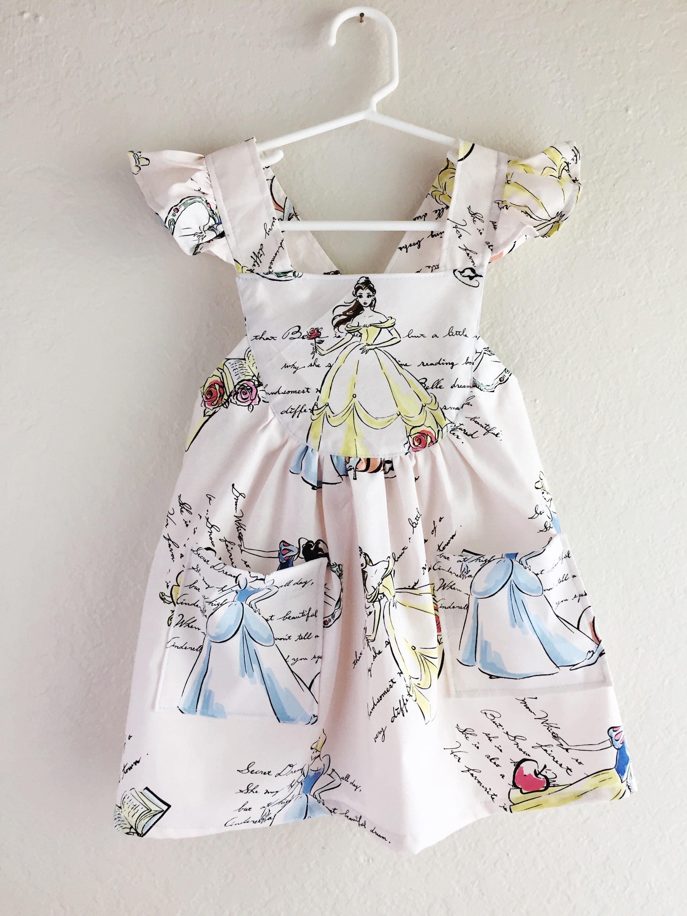 disney princesses clip on dresses