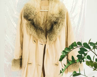 Vintage Faux Fur Winter Coat
