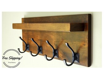 Rustic Coat Rack 