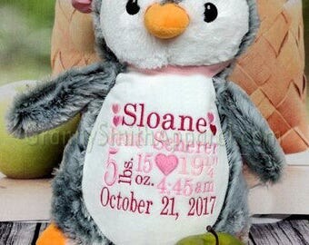 personalized penguin stuffed animal