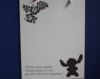 Stitch Inspired Dry Erase Board