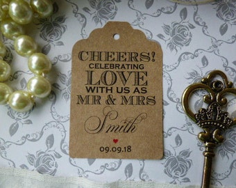 Champagne tags | Etsy