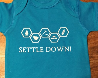 Settle Down! - Settlers of Catan Onesie/Toddler Tshirt