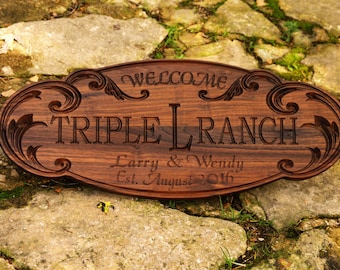 Outdoor Wooden Sign Ranch Custom Wood Sign Family Ranch Farm Sign Personalized Farm Sign Custom Wood Sign Outdoor Wood Sign Best Wood Gift