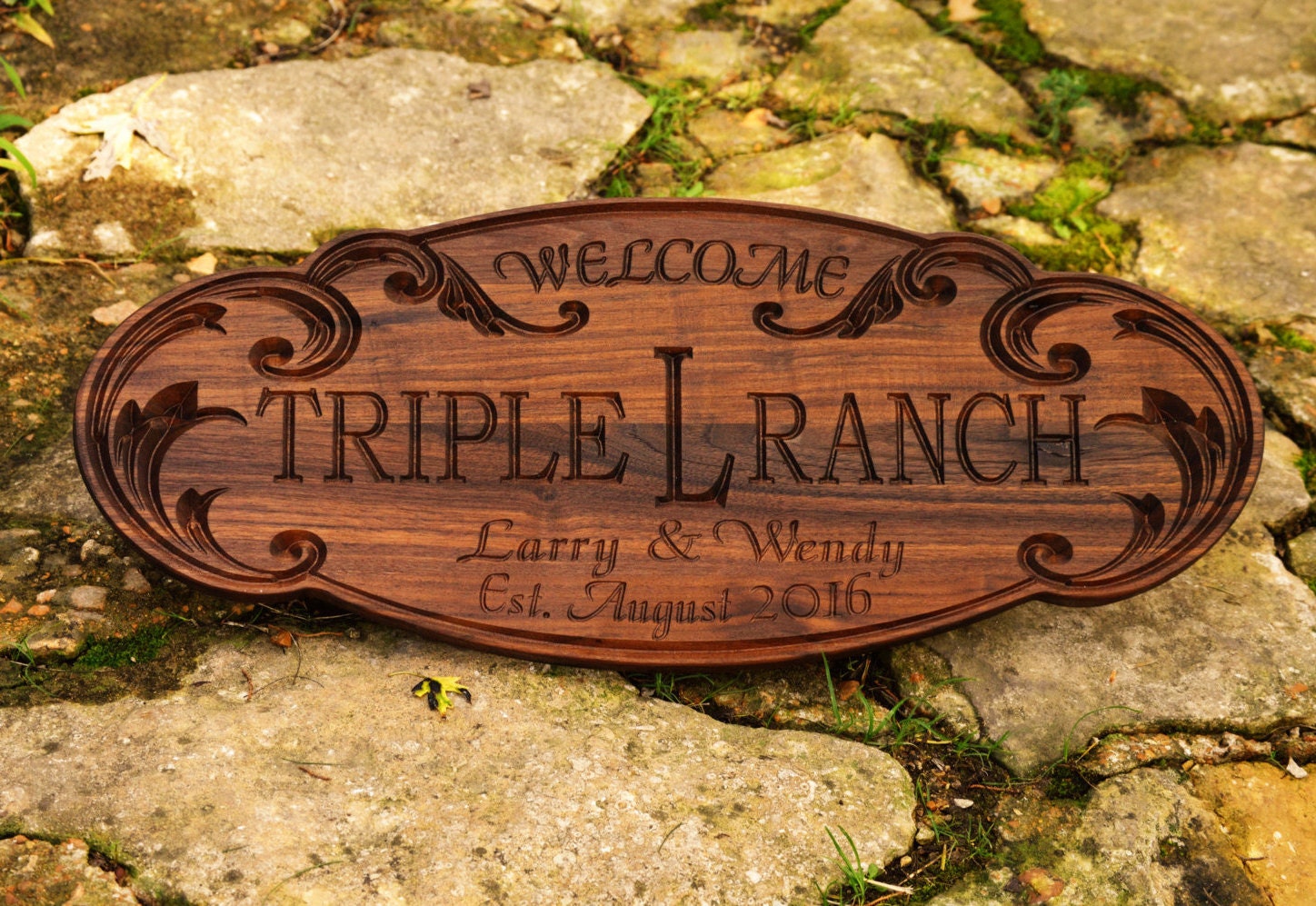 Outdoor Wooden Sign Ranch Custom Wood Sign Family Ranch Farm