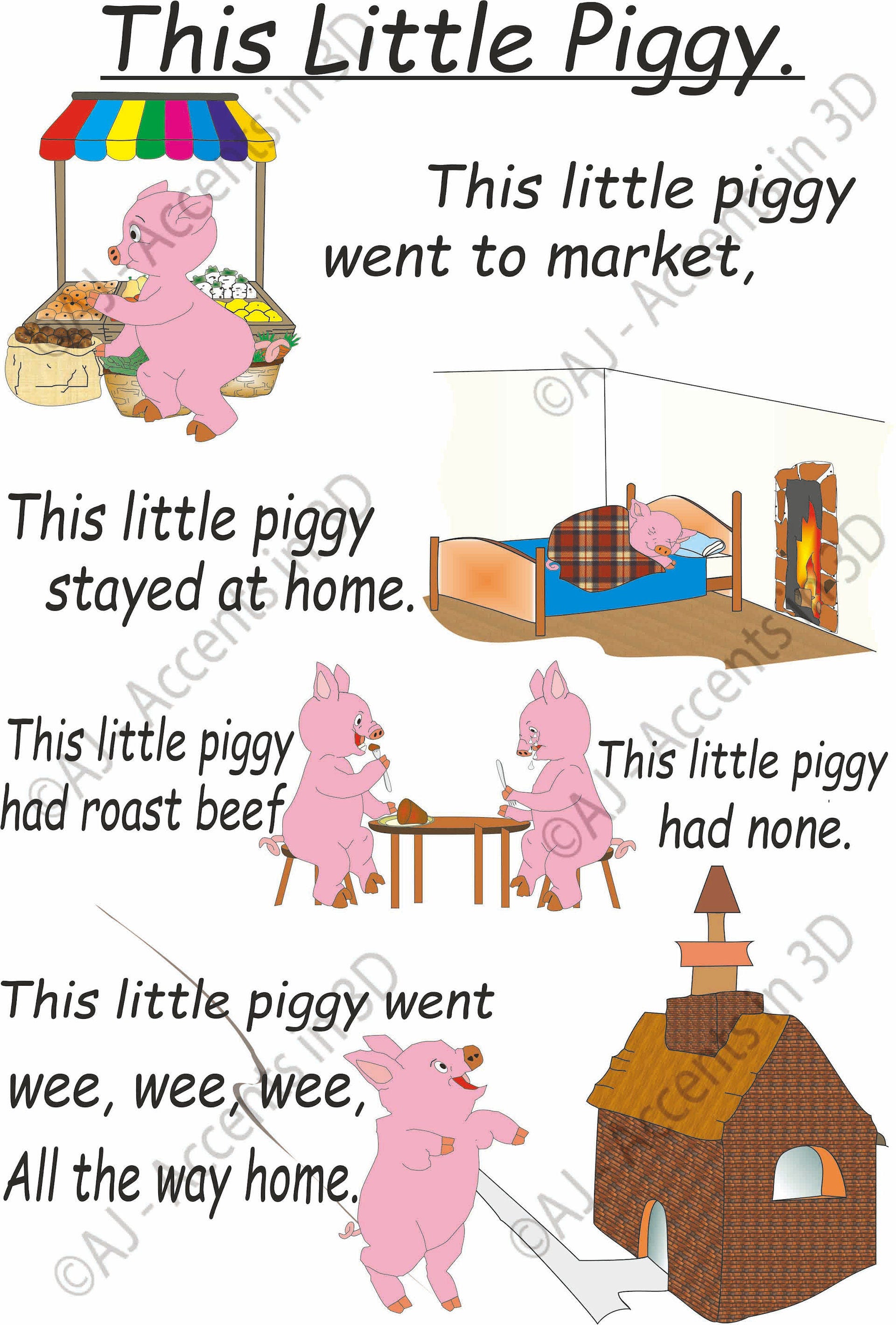 Words To This Little Piggy Nursery Rhyme