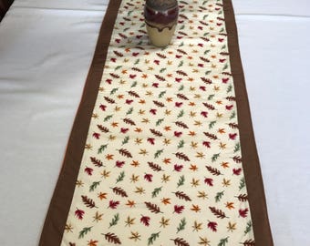 Autumn Table Runner, Colorful Leaves, Fall Table Runner, Autumn Color, Fall Colors, Autumn Decor, Fall Decor, Colorful Table Runner, OOAK