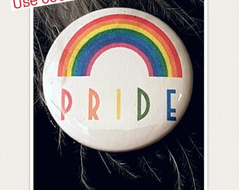 Gay Pride Badge, Gay Pride Pin, Gay Pride Button, Pride Gifts, Gay Wedding Favours, Gay Wedding Favor, Transgender Pin, Rainbows,