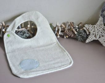 Cotton and Terry cloth bib (large)