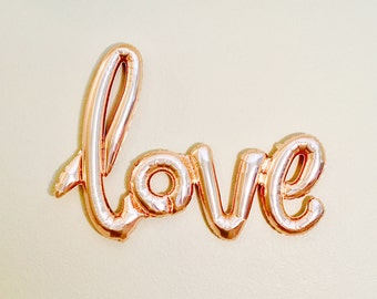 LOVE Balloon, Rose Gold LOVE, Rose Gold Love Balloons, Rose Gold Engagement Photo, Rose Gold Engagement Party, Rose Gold Balloon Letters