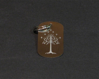 lord of the rings,Tree of gondor keychain,dog tag