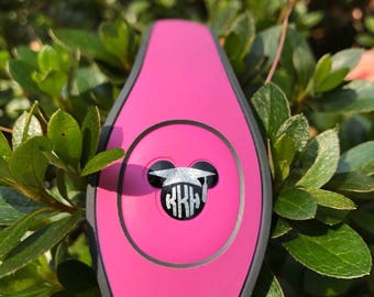 Graduate Monogram Decal - Mickey Head Icon - Disney Inspired Magic Band Decal - Walt Disney World - fits 1.0 and 2.0