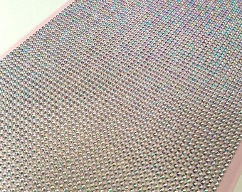CraftbuddyUS 4100 BULK Sheet 3mm Self Adhesive AB Diamante Gems, Stick on, Rhinestone, Craft