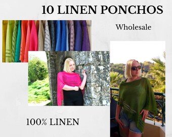 Wholesale clothing, wholesale poncho, linen shawl, summer poncho, start up pack, wholesale linen knitwear, wholesale boho, linen poncho