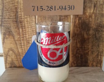 Repurposed Beer Bottle Candle