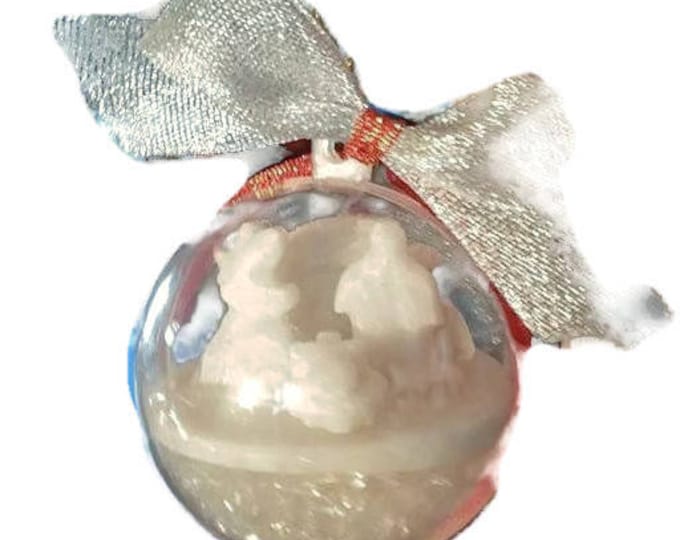 Christmas ORNAMENTS made from CARRARA Marble Decorations From Italy 100% Hand Made unique