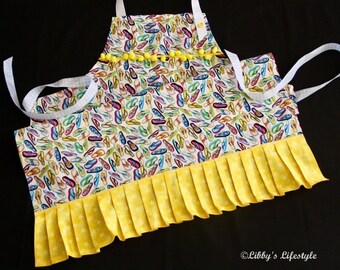 Thongs, Jandals women's apron. Handmade.