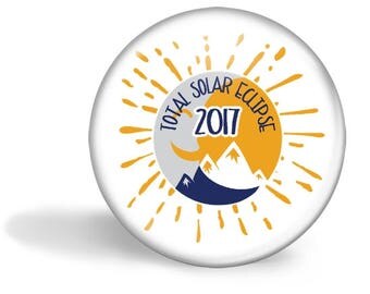 Eclipse Magnet, Eclipse Party Pin, Eclipse Pin, Total Solar Eclipse, Eclipse Party Favor, Eclipse Gift