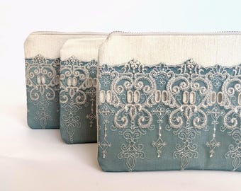 Bridesmaid Gift Set Wedding clutch Clutch purse Evening purse Braidsmaide wristlet Wedding purse Bride clutch bag