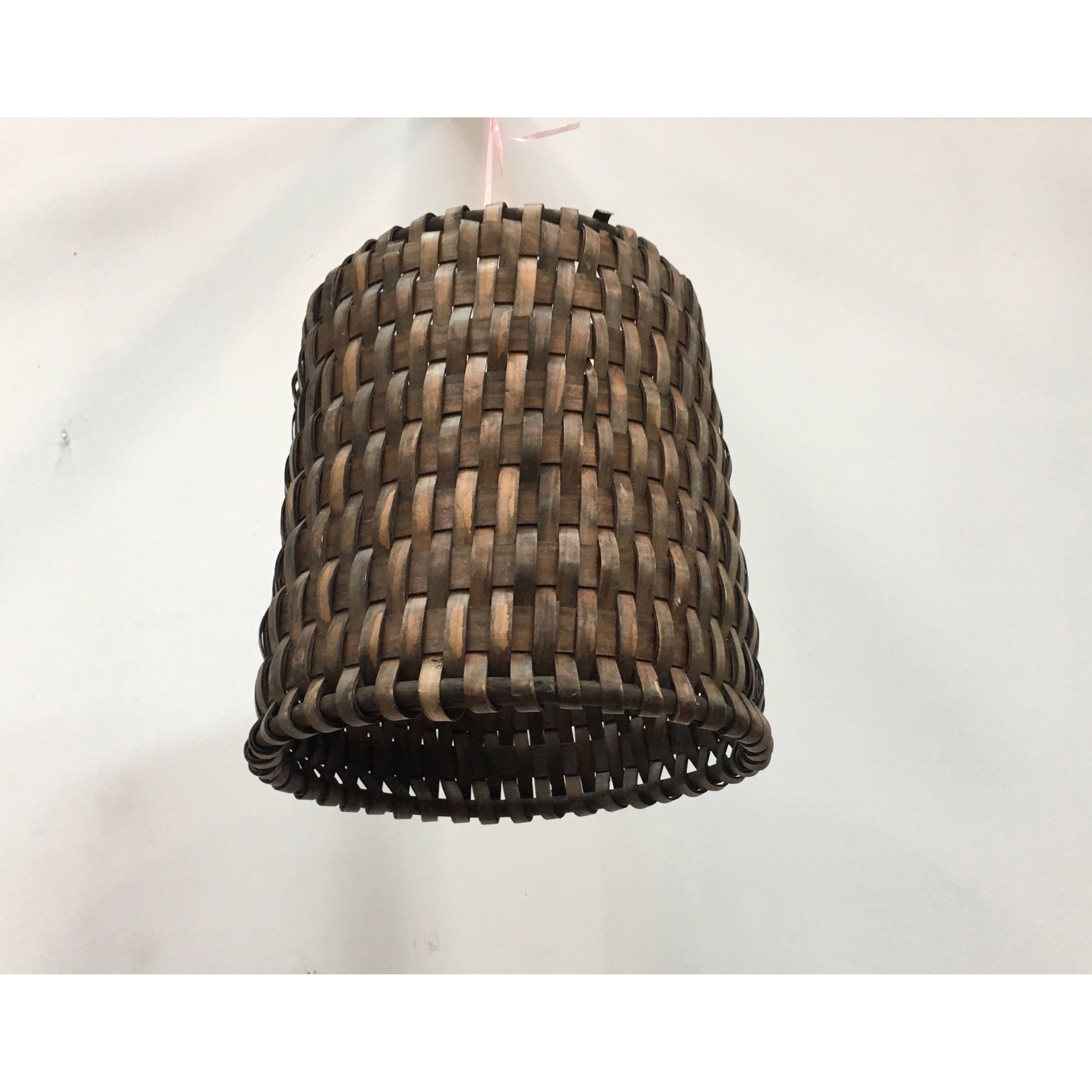 Vintage Drum Woven Pendant Lightshade Rustic Rattan Vintage Drum Woven Pendant Lightshade Rustic Rattan Chandelier Shade Basket Light