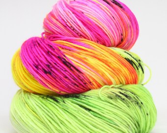 Sock superwash merino/nylon; Friday Night 100g, hand dyed yarn