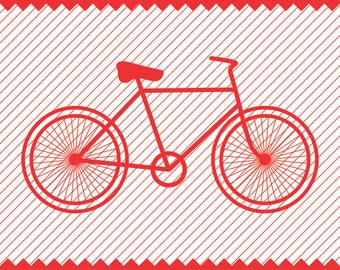 Bicycle SVG, Bicycle Clipart, Cricut Cut Files, Silhouette Cut Files, Laser Cutting and Engraving File, Vinyl Cutting File, Printable