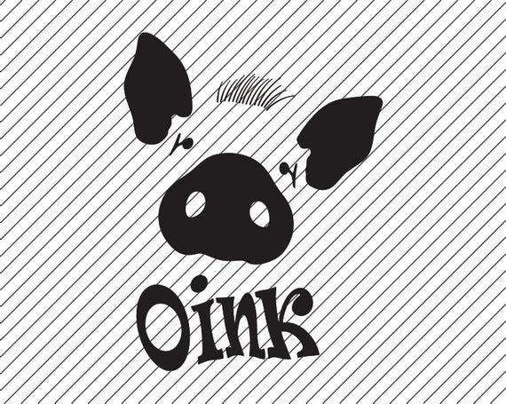 Download Pig Oink Clipart Pig Face SVG file Pig Clipart Iron on