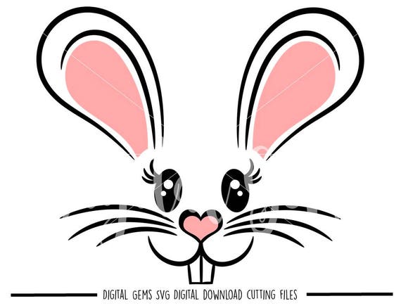 Download Easter Bunny Rabbit Face svg / dxf / eps / png files ...