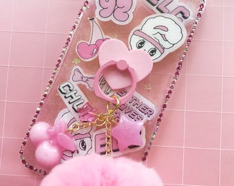 SALE -50%off- iPhone6 Plus Cute Pom Pom Case