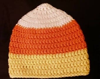 Fleece Candy Corn Hat