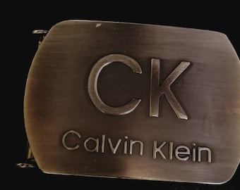 Calvin Klein Metal Belt Buckle, Solid brass belt buckle