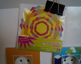 Electrical outlet stickers