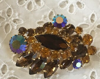 Vintage rhinestone brooch
