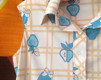 vintage alex colman shirt mod hippie 60's 70's apple