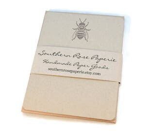Flat Note Cards, Bee Note Cards, Blank Note Cards, Stationery Set, Rustic Stationery, Thank You Cards, Thank You Notes, Blank Notes,
