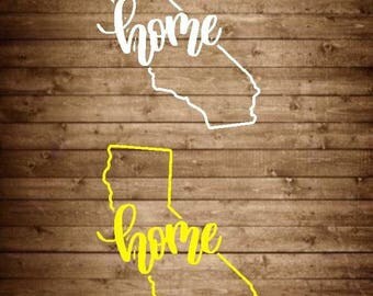 California Decal, California Sticker, California Car Decal, Home Car Decal, Home Car Sticker, Home Decal, Home Sticker, Home Yeti Decal