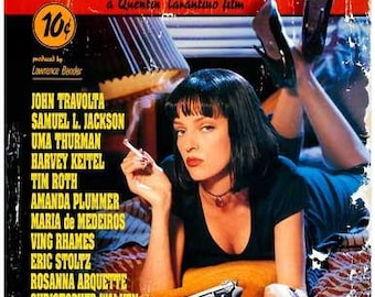 Pulp Fiction Quentin Tarantino Movie Rare Vintage Poster