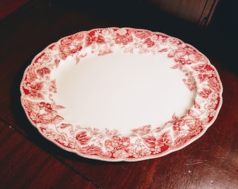 Strawberry Fair by Johnson Brothers Oval Serving Platter Made in England