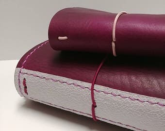 Genuine Leather Traveler's Notebook - Deep Plum