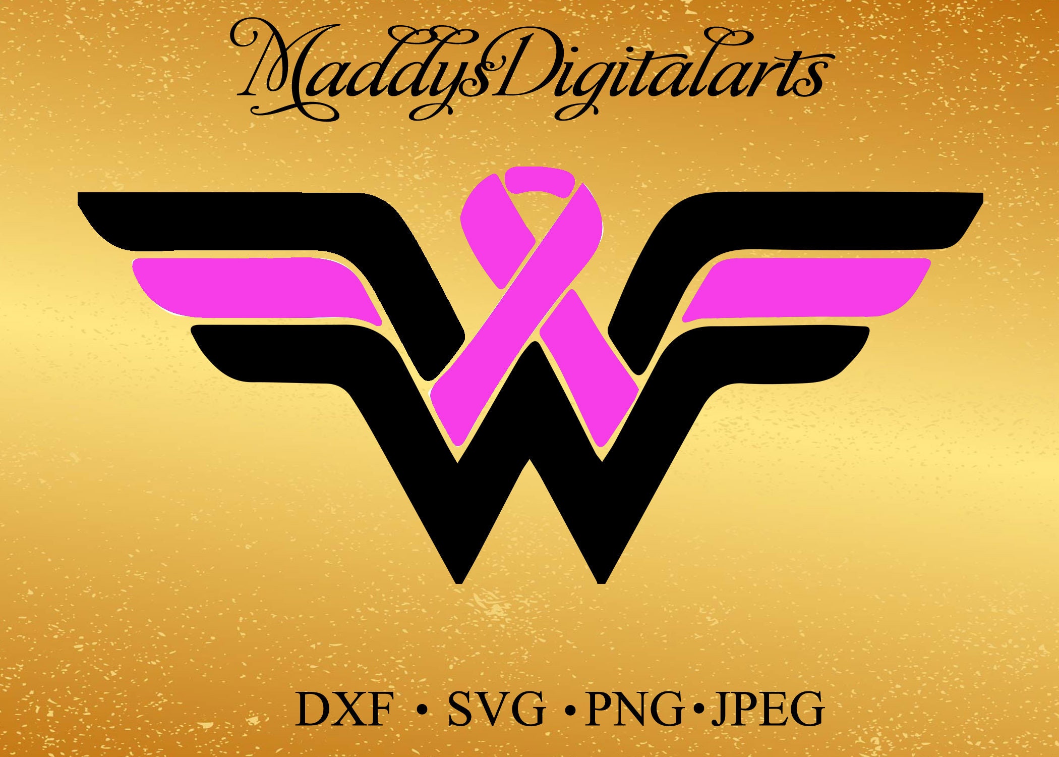 Download Wonder Woman Breast Cancer Awareness svgdxf cancer Ribbon