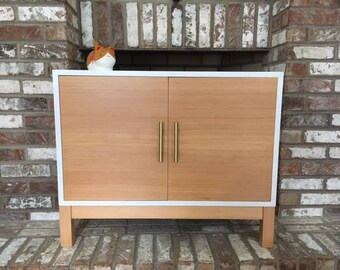 Mid Century Credenza- -Modern custom-record cabinet-buffet-sideboard- dresser